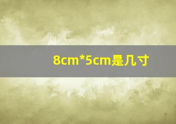 8cm*5cm是几寸