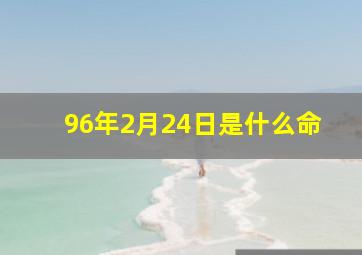 96年2月24日是什么命