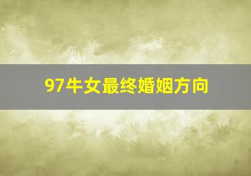 97牛女最终婚姻方向