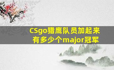 CSgo猎鹰队员加起来有多少个major冠军