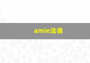 amie法语