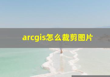 arcgis怎么裁剪图片