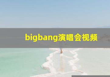 bigbang演唱会视频