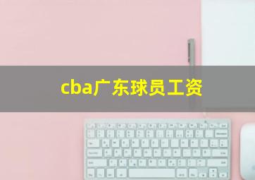 cba广东球员工资