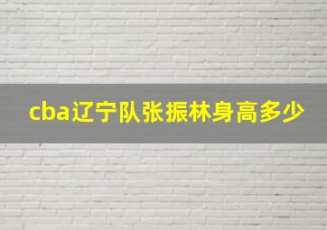 cba辽宁队张振林身高多少