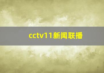 cctv11新闻联播