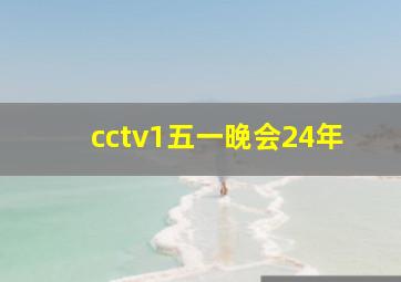 cctv1五一晚会24年