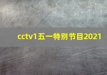 cctv1五一特别节目2021