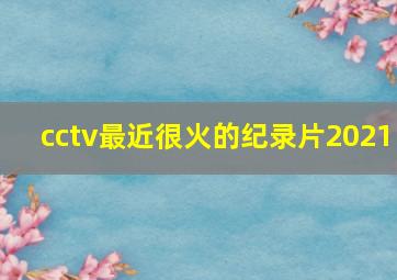 cctv最近很火的纪录片2021