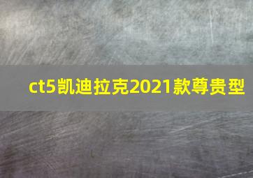 ct5凯迪拉克2021款尊贵型