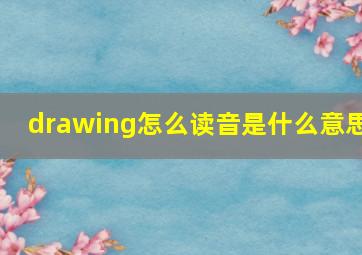 drawing怎么读音是什么意思