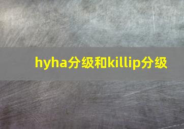 hyha分级和killip分级