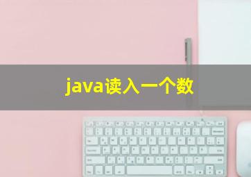 java读入一个数