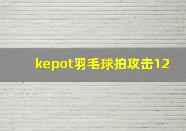 kepot羽毛球拍攻击12