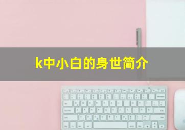 k中小白的身世简介