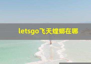 letsgo飞天螳螂在哪