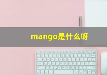 mango是什么呀