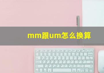 mm跟um怎么换算