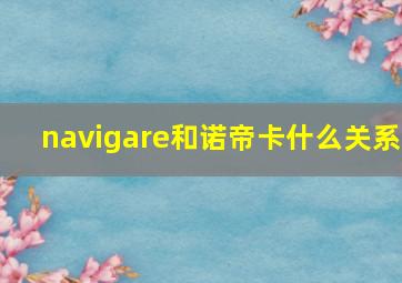 navigare和诺帝卡什么关系