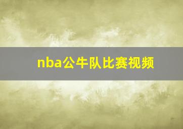 nba公牛队比赛视频