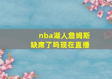 nba湖人詹姆斯缺席了吗现在直播