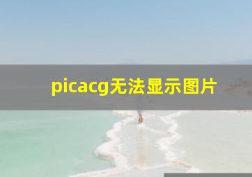 picacg无法显示图片