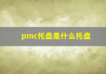 pmc托盘是什么托盘