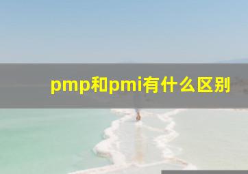 pmp和pmi有什么区别