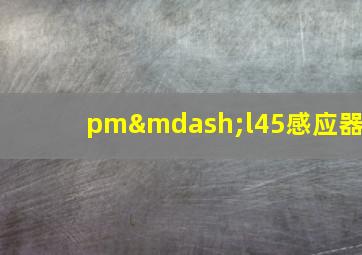 pm—l45感应器