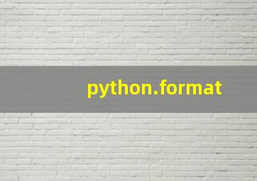 python.format