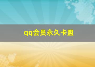 qq会员永久卡盟