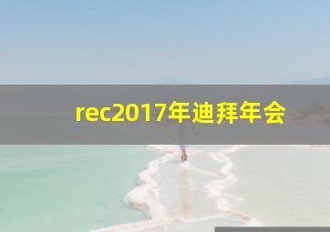 rec2017年迪拜年会