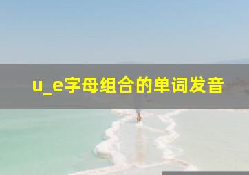 u_e字母组合的单词发音