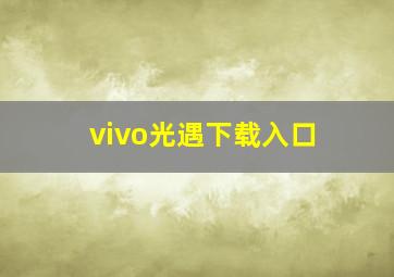 vivo光遇下载入口