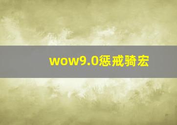 wow9.0惩戒骑宏