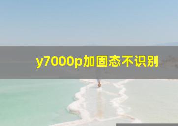 y7000p加固态不识别