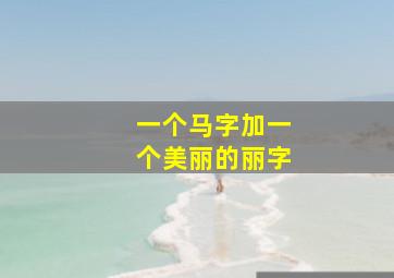 一个马字加一个美丽的丽字