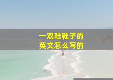 一双鞋鞋子的英文怎么写的