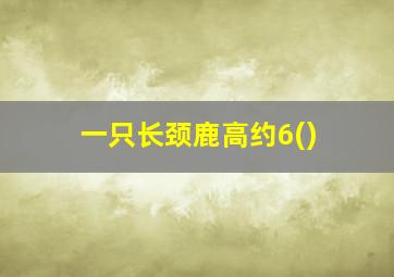 一只长颈鹿高约6()