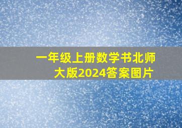 一年级上册数学书北师大版2024答案图片