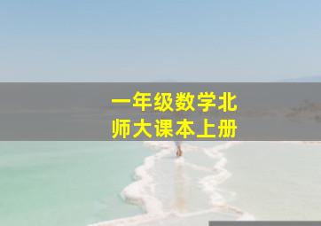 一年级数学北师大课本上册