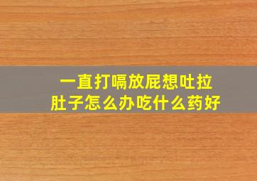 一直打嗝放屁想吐拉肚子怎么办吃什么药好