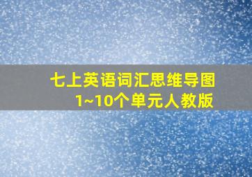 七上英语词汇思维导图1~10个单元人教版