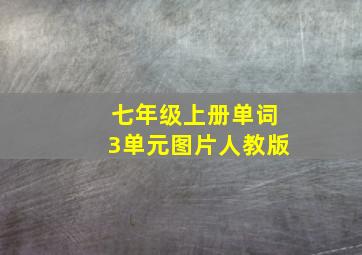 七年级上册单词3单元图片人教版