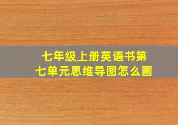 七年级上册英语书第七单元思维导图怎么画