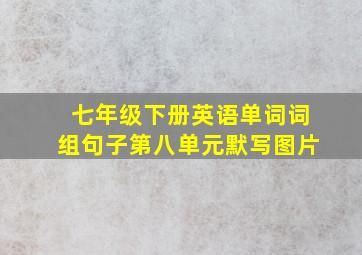 七年级下册英语单词词组句子第八单元默写图片