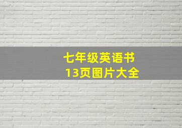 七年级英语书13页图片大全