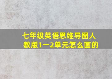 七年级英语思维导图人教版1一2单元怎么画的