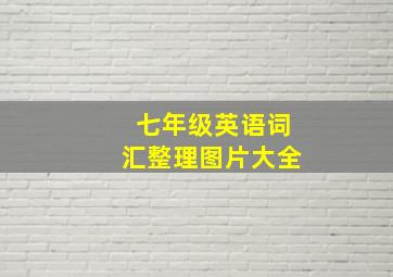 七年级英语词汇整理图片大全