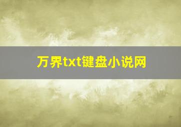 万界txt键盘小说网